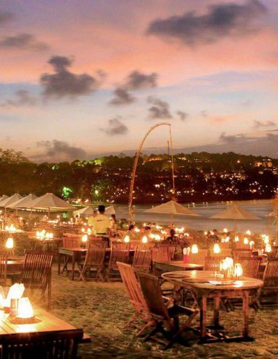 dinner at jimbaran view