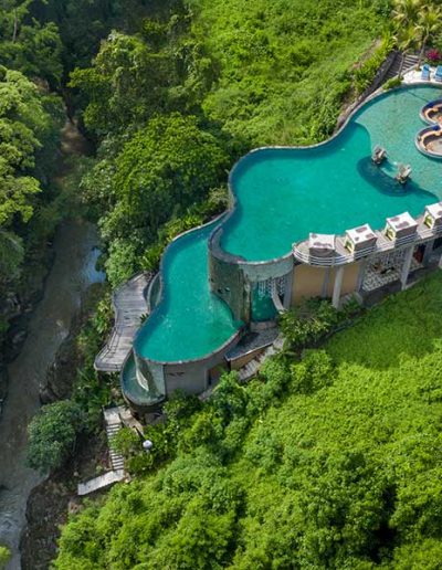 tlaga singha infinity pool view from above